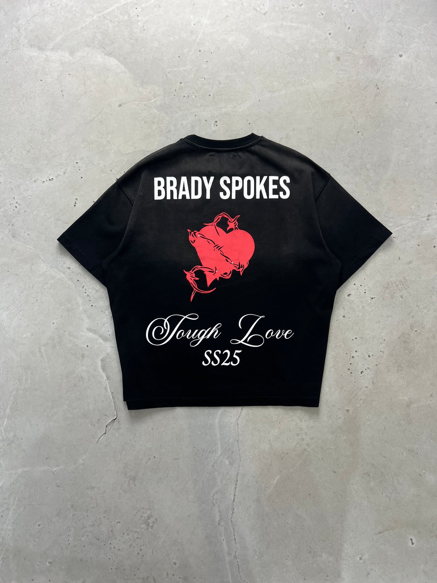 Washed Black Tough Love T-Shirt
