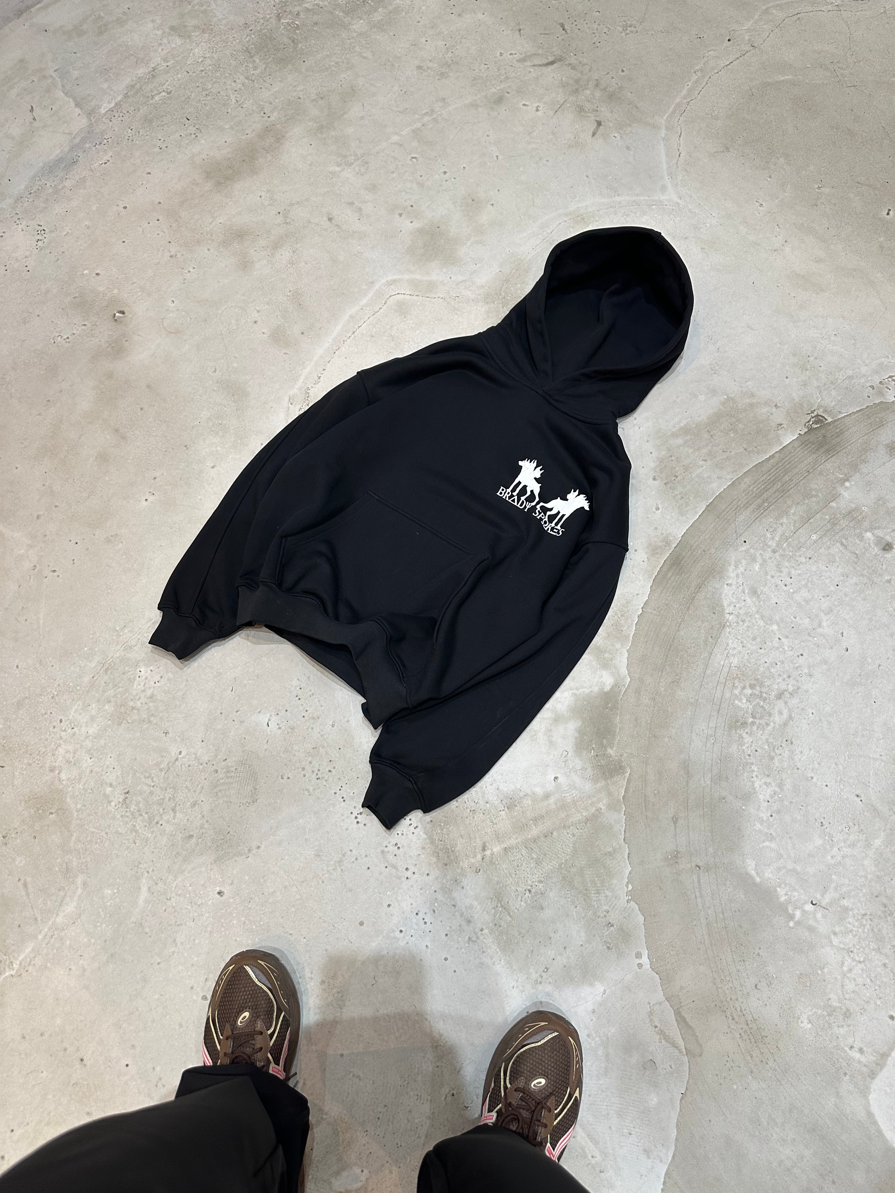 Black heavyweight hoodie