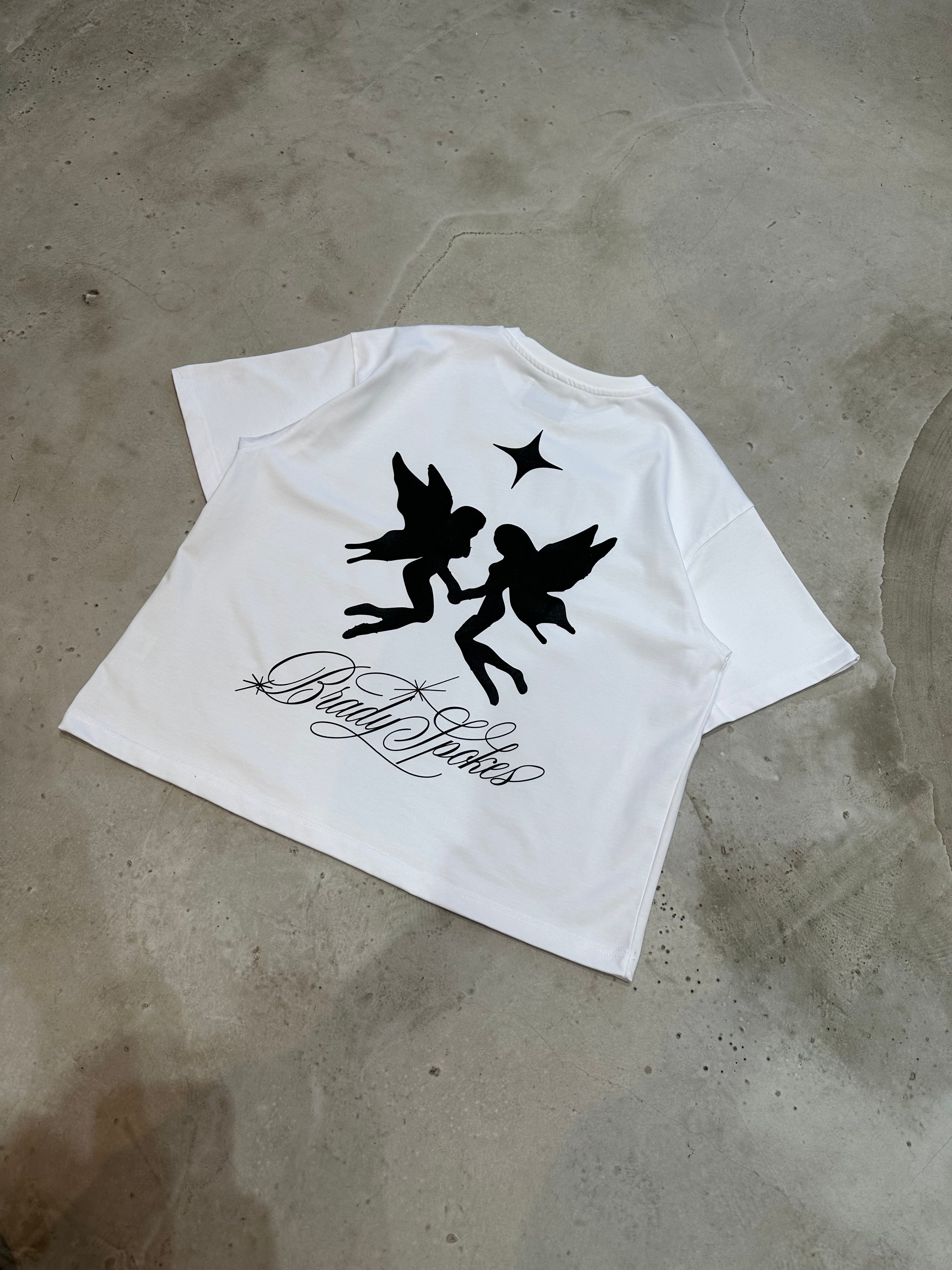 White Dancing Angels Heavyweight T-Shirt