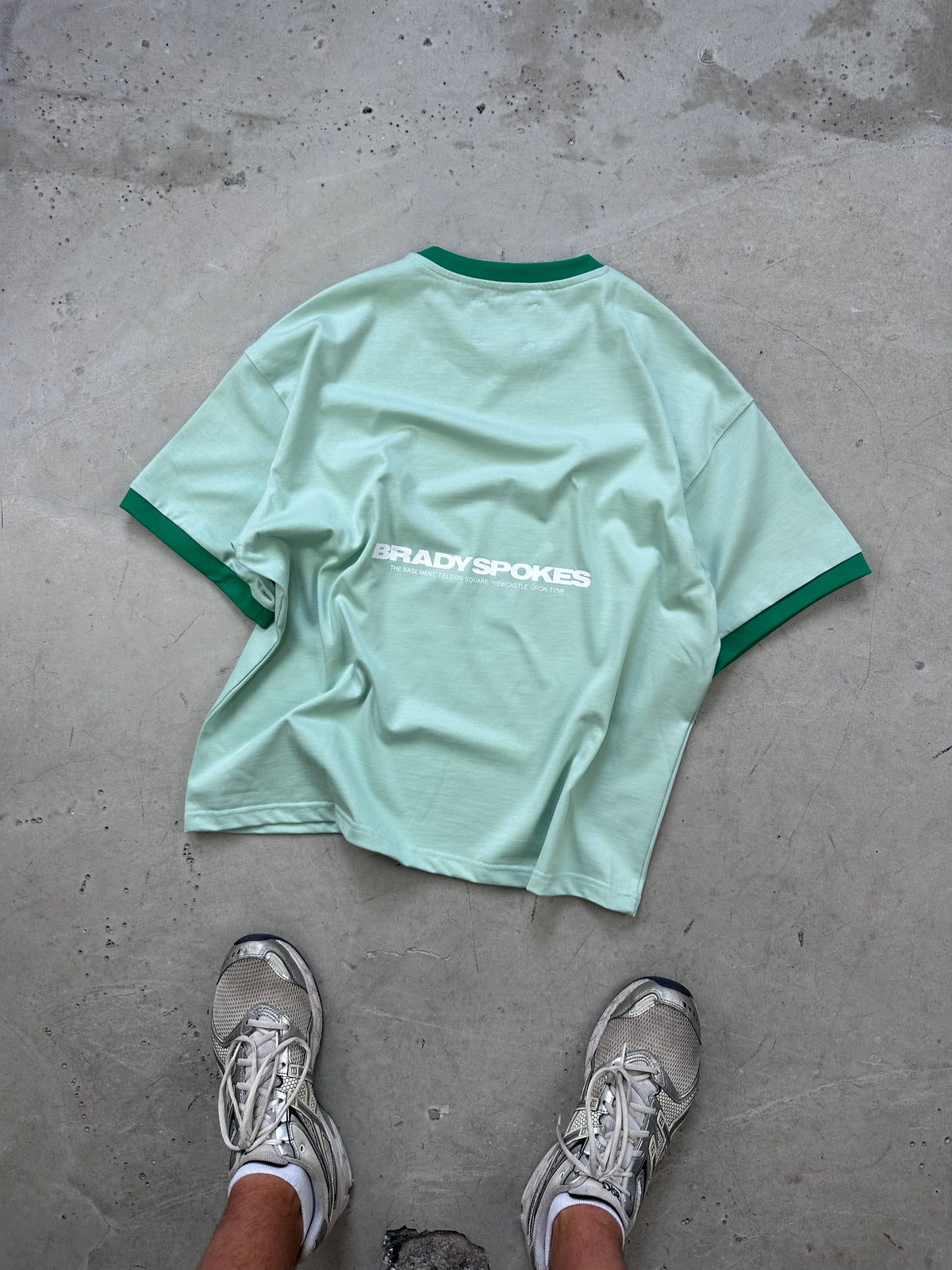 Green ringer T-shirt