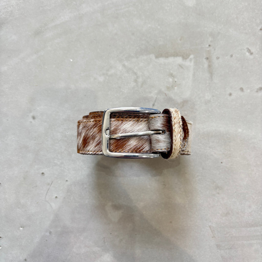 Cow hide belt
