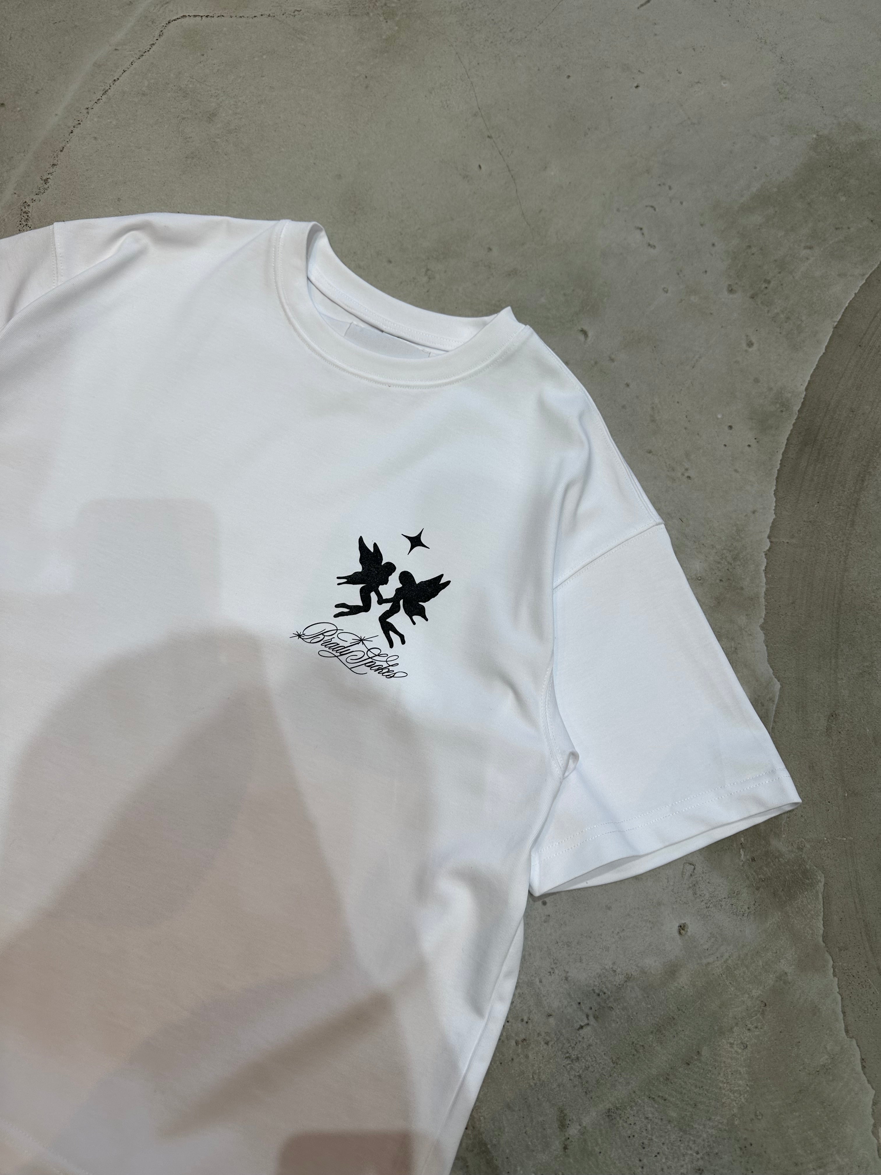 White Dancing Angels Heavyweight T-Shirt