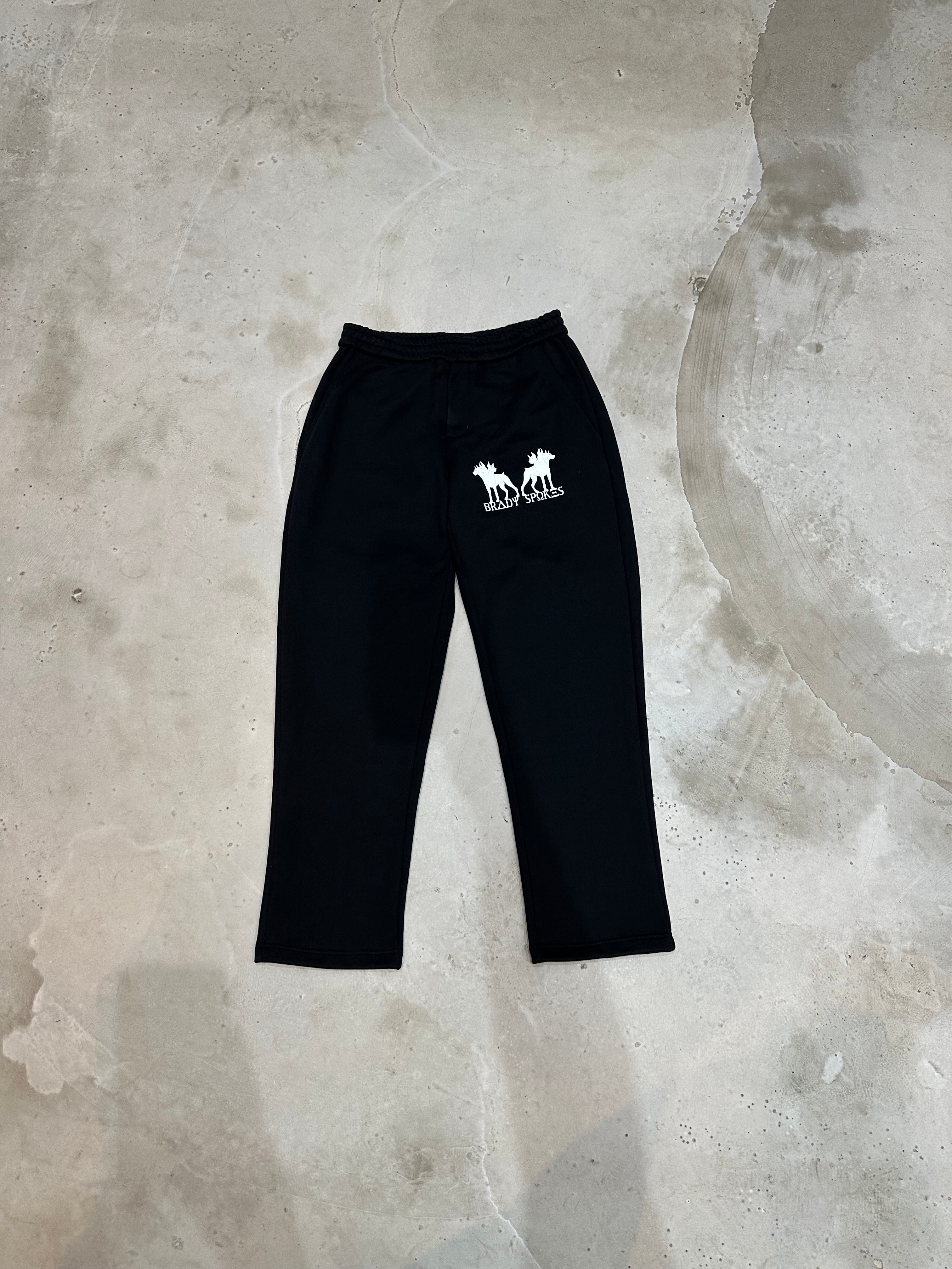 Black heavyweight sweatpants