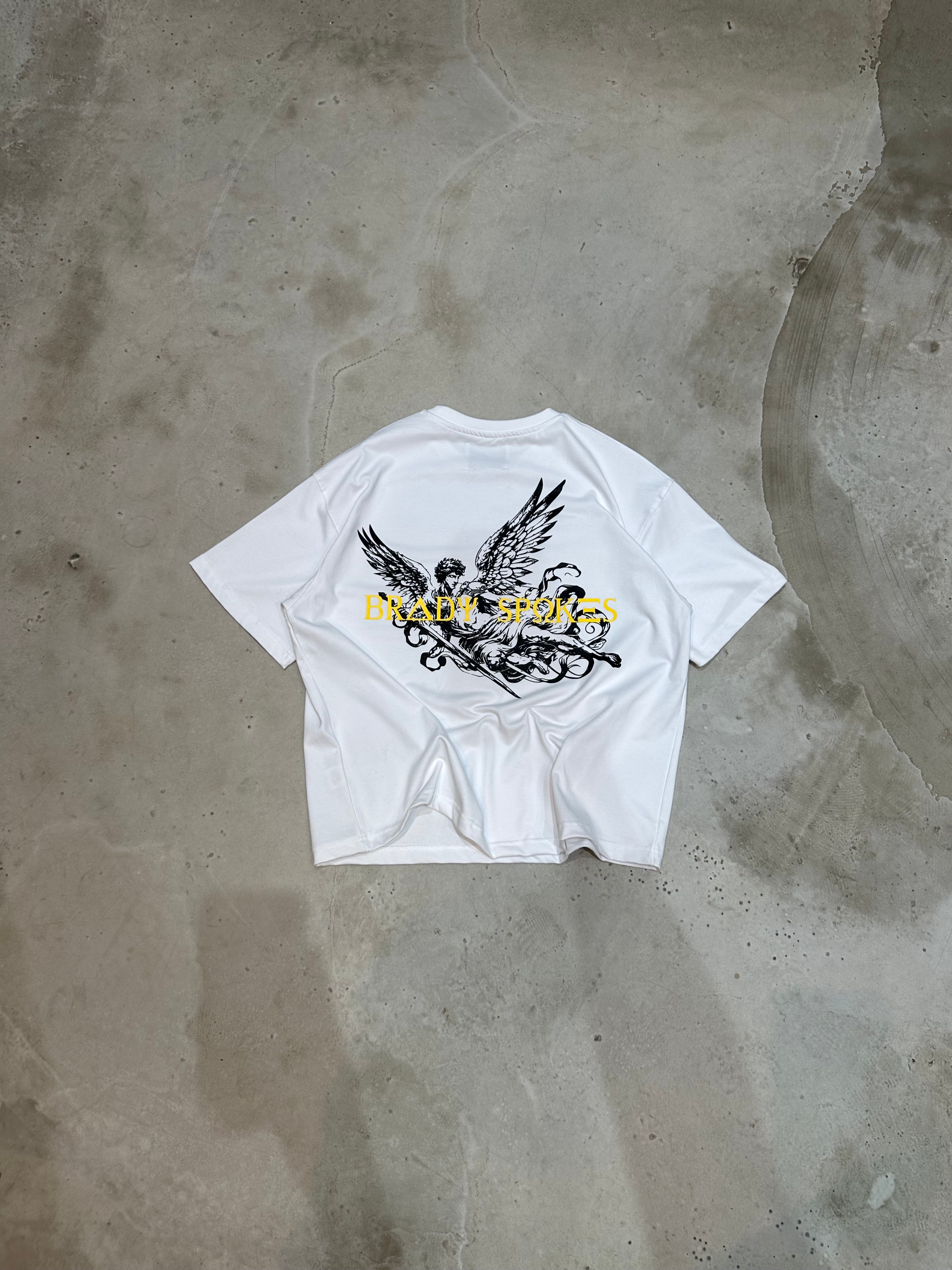 White Icarus Heavyweight T-Shirt