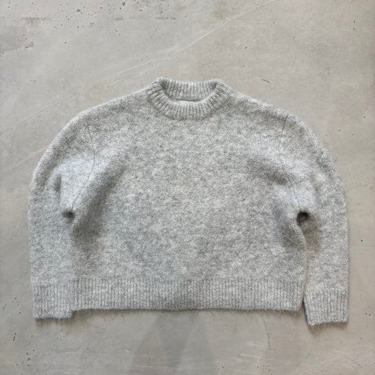 Grey reversible knit