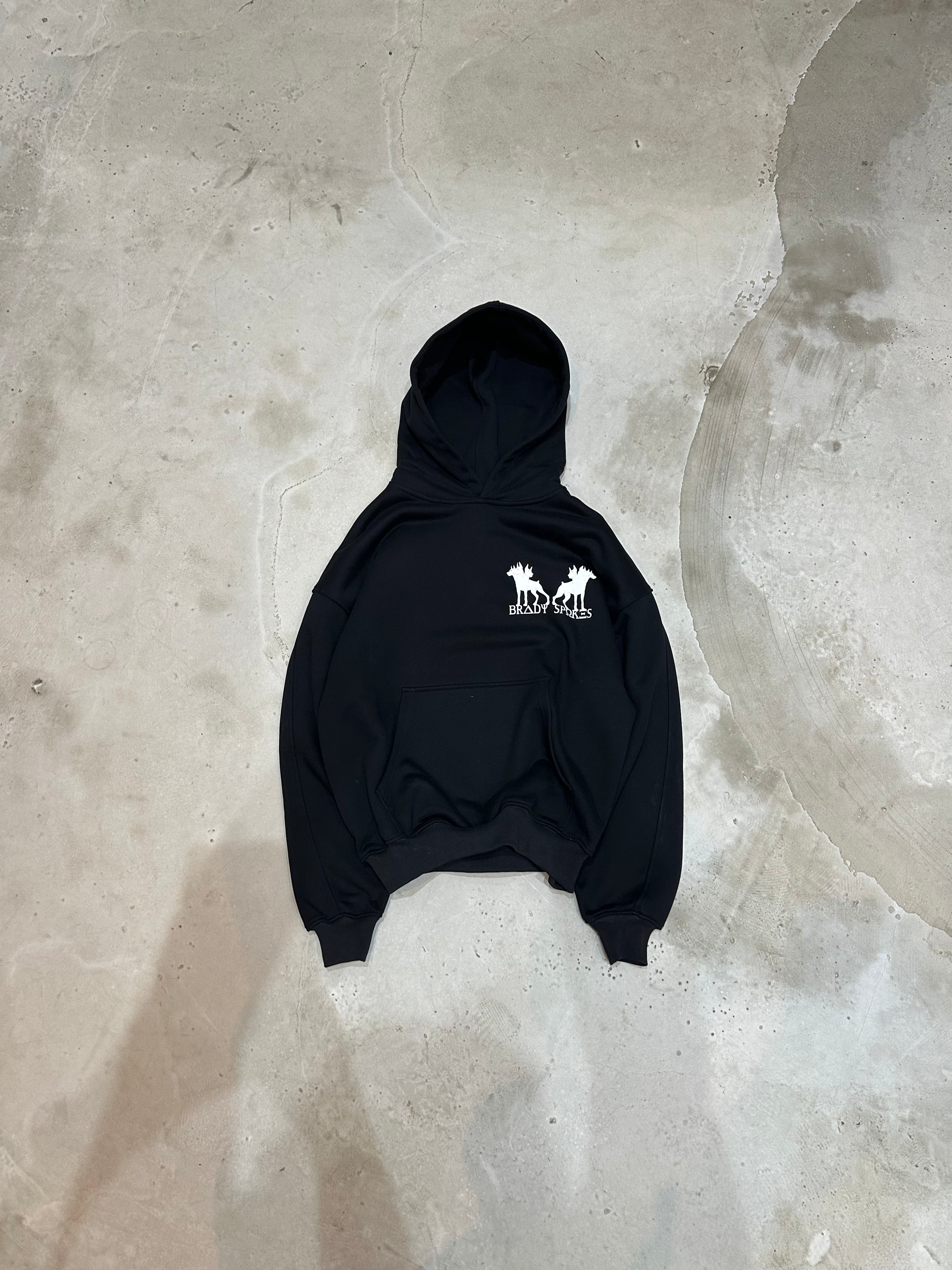 Black heavyweight hoodie