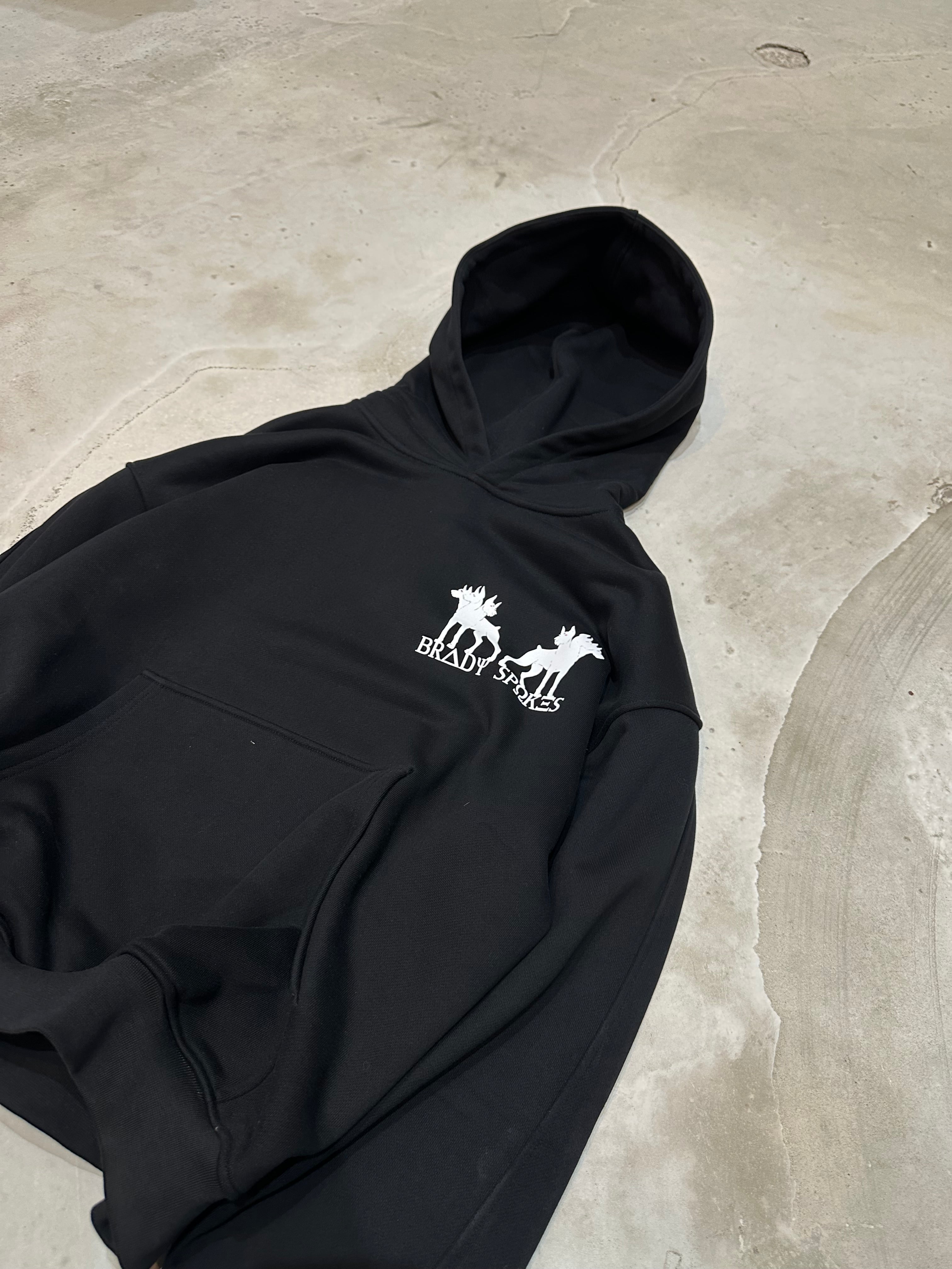 Black heavyweight hoodie