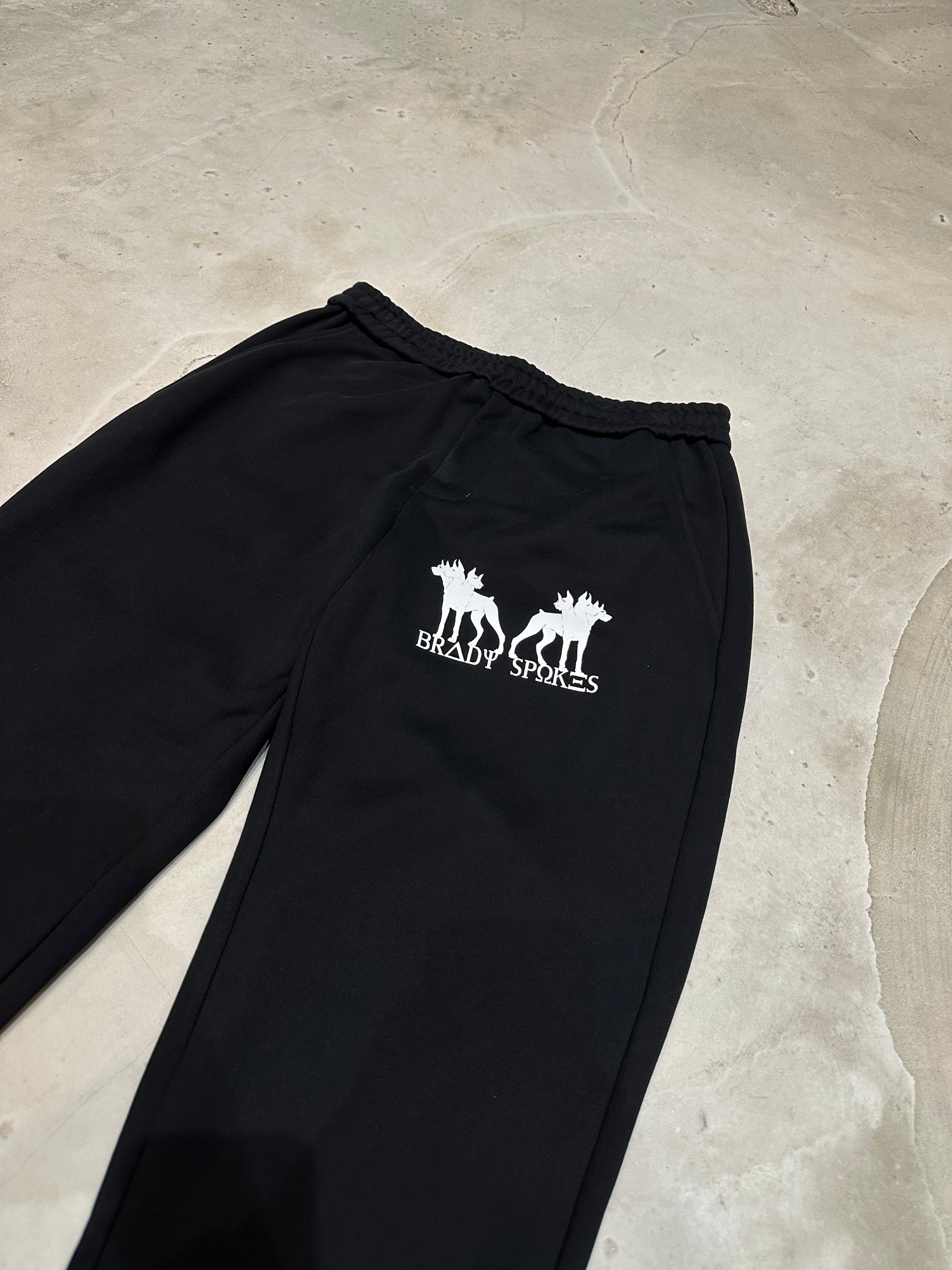 Black heavyweight sweatpants