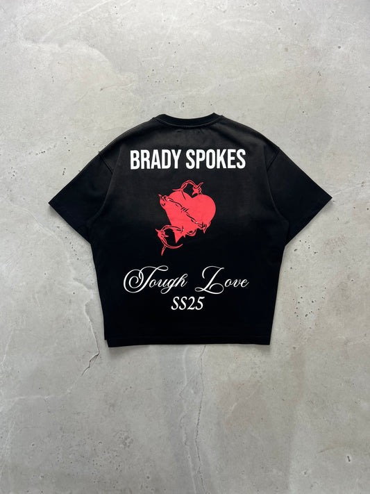 Washed Black Tough Love T-Shirt
