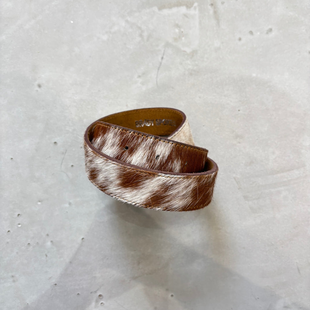 Cow hide belt
