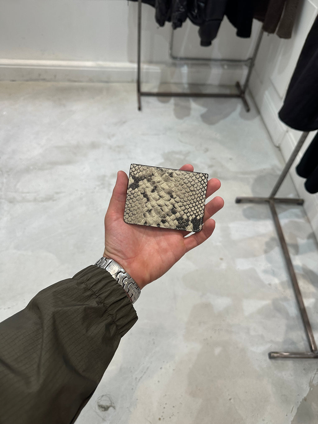 Snakeskin cardholder